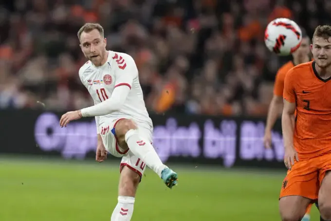 Eriksen ghi bàn ngày tái xuất ĐT Đan Mạch - Ảnh 2. Eriksen ghi bàn ngày tái xuất ĐT Đan Mạch - Ảnh 2.