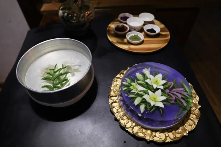 Tạo hình 3D hoa loa kèn bằng thạch rau câu - Ảnh 4. Tạo hình 3D hoa loa kèn bằng thạch rau câu - Ảnh 4.
