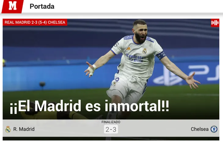 Báo chí châu Âu nói về Champions League | Real là bất tử! - Ảnh 3. Báo chí châu Âu nói về Champions League | Real là bất tử! - Ảnh 3.