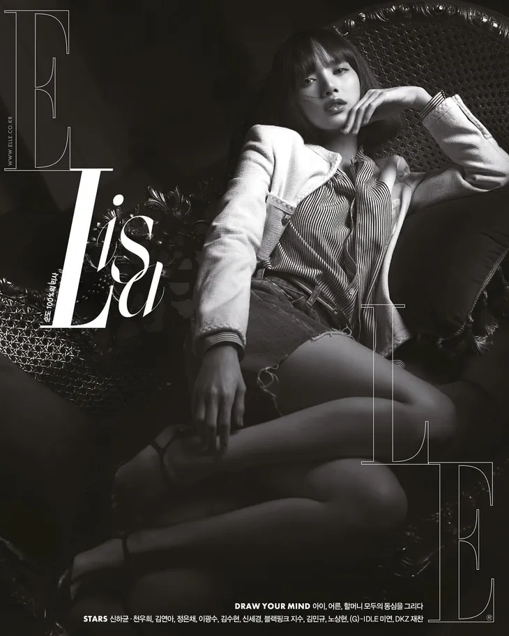 Lisa (BLACKPINK) thần thái hút hồn trên Elle - Ảnh 3. Lisa (BLACKPINK) thần thái hút hồn trên Elle - Ảnh 3.