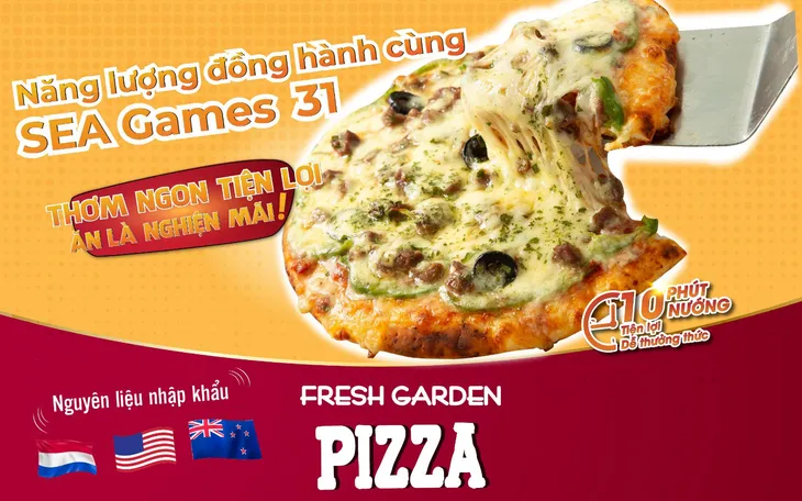 5 lý do bạn nhất định nên tích trữ pizza Fresh Garden trong mùa SEA Games 31 - Ảnh 1. 5 lý do bạn nhất định nên tích trữ pizza Fresh Garden trong mùa SEA Games 31 - Ảnh 1.