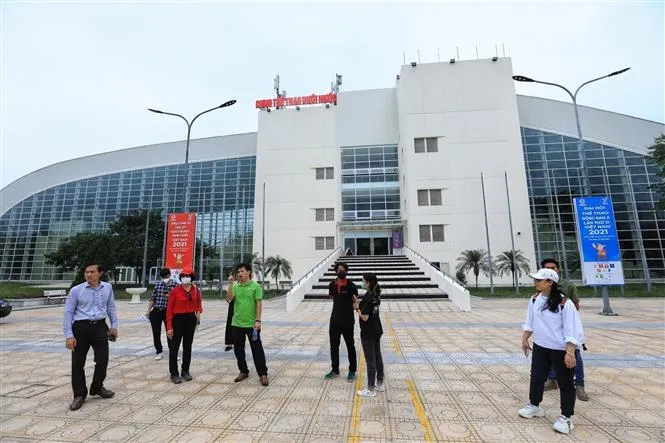 SEA Games 31: Các địa điểm tổ chức thi đấu tại khu vực Mỹ Đình đã hoàn thành 95% công tác chuẩn bị - Ảnh 2. SEA Games 31: Các địa điểm tổ chức thi đấu tại khu vực Mỹ Đình đã hoàn thành 95% công tác chuẩn bị - Ảnh 2.