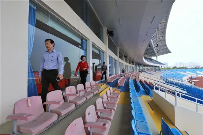 SEA Games 31: Các địa điểm tổ chức thi đấu tại khu vực Mỹ Đình đã hoàn thành 95% công tác chuẩn bị - Ảnh 8. SEA Games 31: Các địa điểm tổ chức thi đấu tại khu vực Mỹ Đình đã hoàn thành 95% công tác chuẩn bị - Ảnh 8.