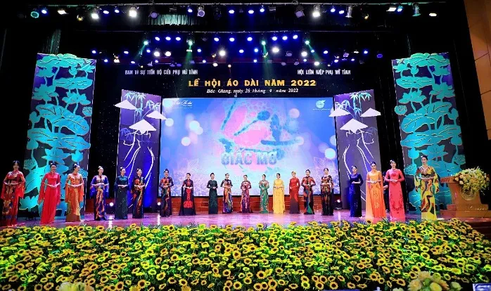 Lễ hội Áo dài Phụ nữ tỉnh Bắc Giang 2022 - Ảnh 2. Lễ hội Áo dài Phụ nữ tỉnh Bắc Giang 2022 - Ảnh 2.