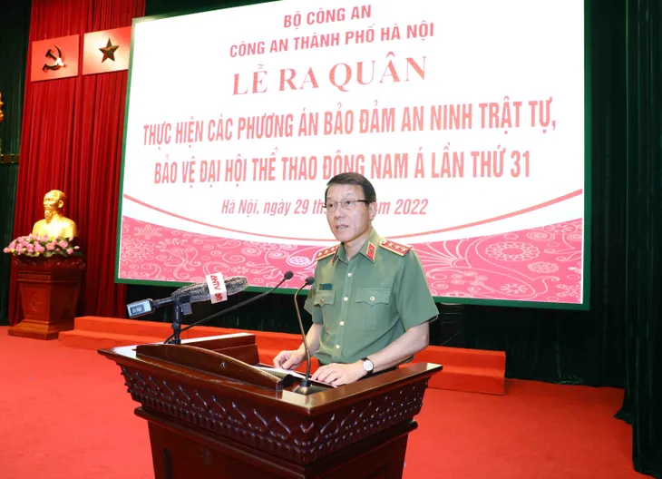 Công an Hà Nội ra quân bảo đảm an ninh, trật tự cho SEA Games 31 - Ảnh 1. Công an Hà Nội ra quân bảo đảm an ninh, trật tự cho SEA Games 31 - Ảnh 1.