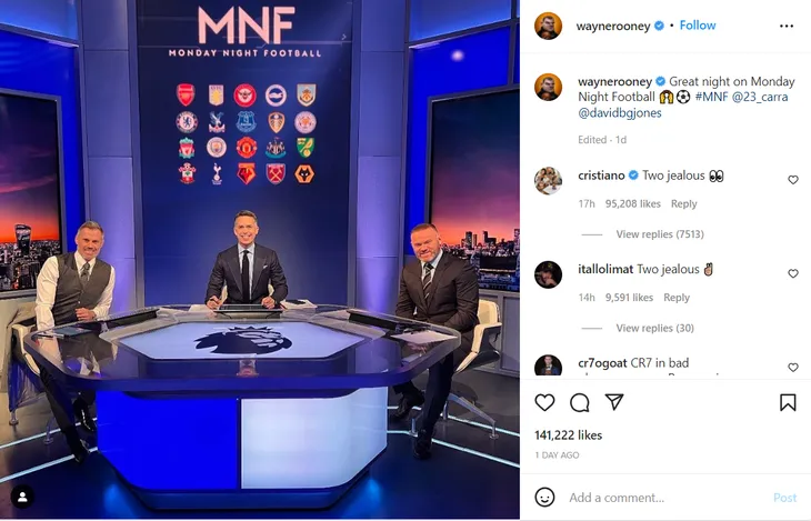 Ronaldo đáp trả Rooney khi người đồng đội cũ cho rằng CR7 đã hết thời - Ảnh 1. Ronaldo đáp trả Rooney khi người đồng đội cũ cho rằng CR7 đã hết thời - Ảnh 1.