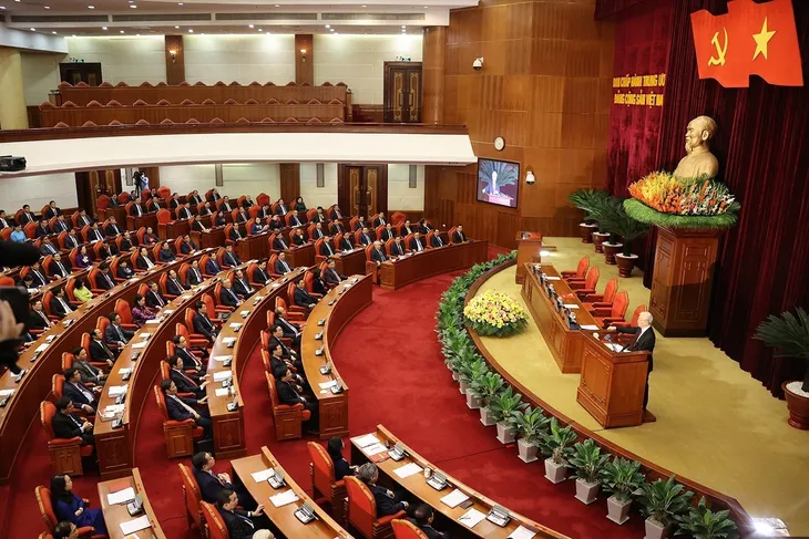 Toàn văn phát biểu bế mạc Hội nghị Trung ương 5 khóa XIII của Tổng Bí thư Nguyễn Phú Trọng - Ảnh 3. Toàn văn phát biểu bế mạc Hội nghị Trung ương 5 khóa XIII của Tổng Bí thư Nguyễn Phú Trọng - Ảnh 3.
