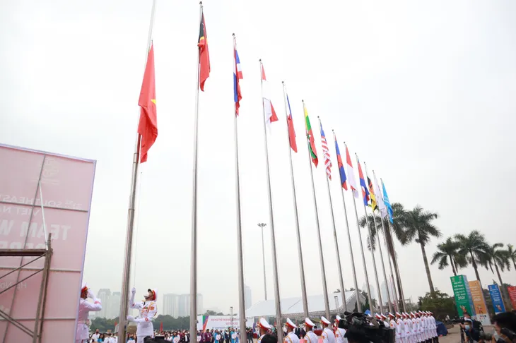 Lễ thượng cờ SEA Games 31: Tất cả đã sẵn sàng cho một SEA Games thành công tại Việt Nam - Ảnh 4. Lễ thượng cờ SEA Games 31: Tất cả đã sẵn sàng cho một SEA Games thành công tại Việt Nam - Ảnh 4.