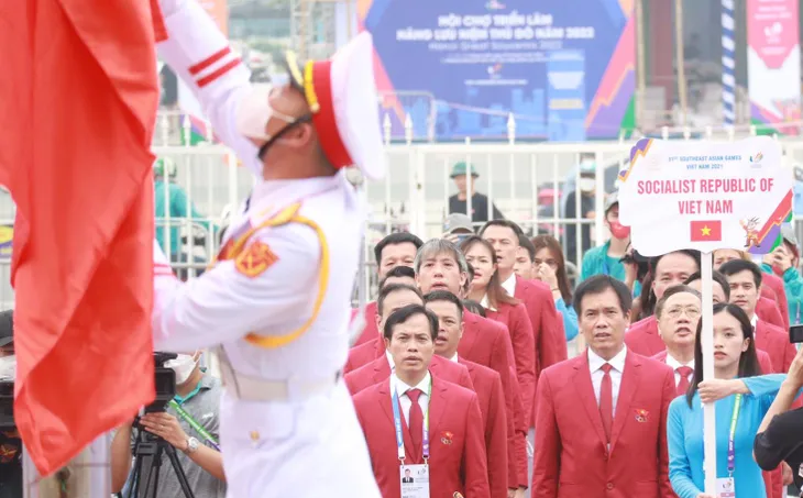 Lễ thượng cờ SEA Games 31: Tất cả đã sẵn sàng cho một SEA Games thành công tại Việt Nam - Ảnh 5. Lễ thượng cờ SEA Games 31: Tất cả đã sẵn sàng cho một SEA Games thành công tại Việt Nam - Ảnh 5.