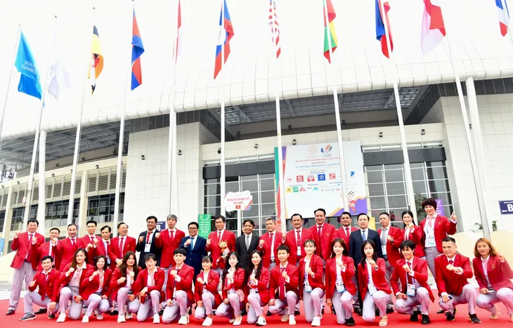Lễ thượng cờ SEA Games 31: Tất cả đã sẵn sàng cho một SEA Games thành công tại Việt Nam - Ảnh 7. Lễ thượng cờ SEA Games 31: Tất cả đã sẵn sàng cho một SEA Games thành công tại Việt Nam - Ảnh 7.