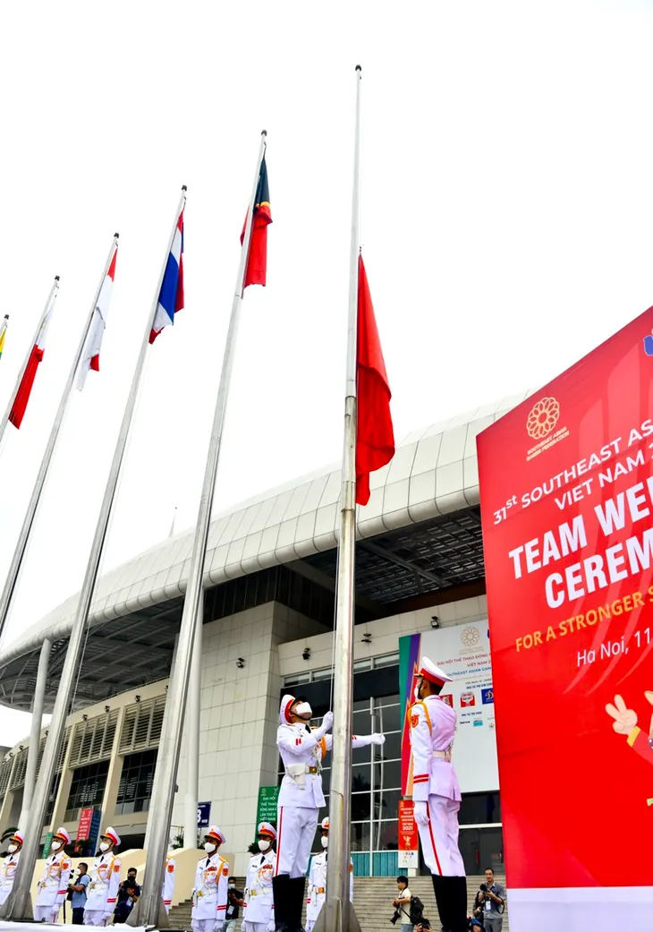 Lễ thượng cờ SEA Games 31: Tất cả đã sẵn sàng cho một SEA Games thành công tại Việt Nam - Ảnh 3. Lễ thượng cờ SEA Games 31: Tất cả đã sẵn sàng cho một SEA Games thành công tại Việt Nam - Ảnh 3.