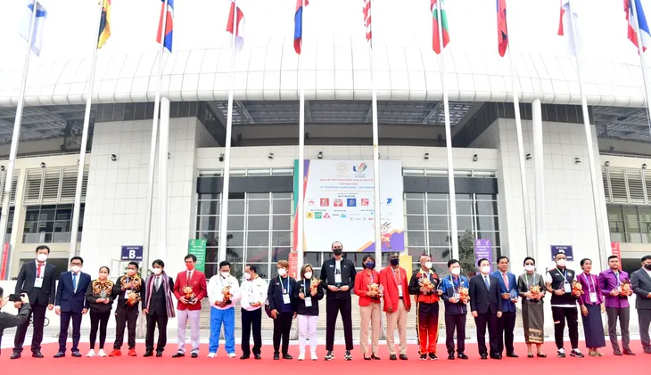 Lễ thượng cờ SEA Games 31: Tất cả đã sẵn sàng cho một SEA Games thành công tại Việt Nam - Ảnh 6. Lễ thượng cờ SEA Games 31: Tất cả đã sẵn sàng cho một SEA Games thành công tại Việt Nam - Ảnh 6.