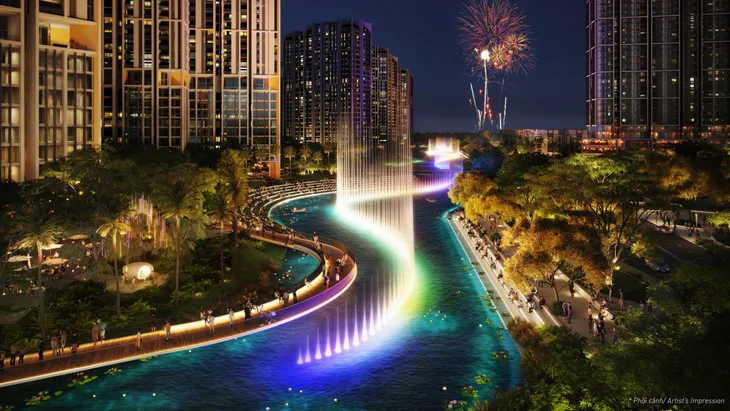 Điểm thu hút đầu tư của The Global City: Vịnh Tình yêu với nhạc nước khai trương cuối năm 2022 - Ảnh 3. Điểm thu hút đầu tư của The Global City: Vịnh Tình yêu với nhạc nước khai trương cuối năm 2022 - Ảnh 3.