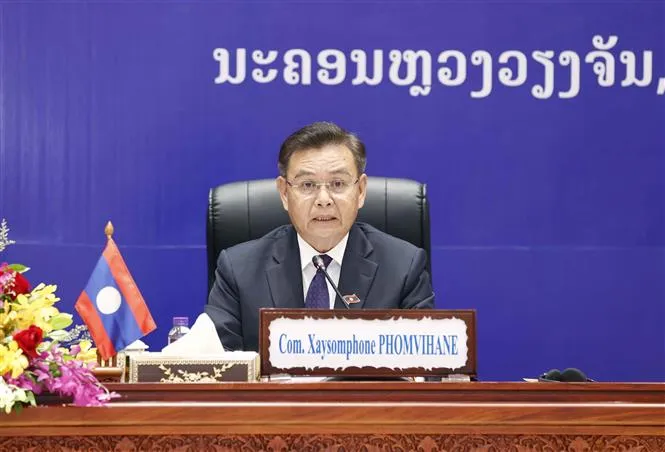 Việt Nam - Lào chia sẻ kinh nghiệm về phát triển kinh tế-xã hội sau đại dịch COVID-19 - Ảnh 1. Việt Nam - Lào chia sẻ kinh nghiệm về phát triển kinh tế-xã hội sau đại dịch COVID-19 - Ảnh 1.