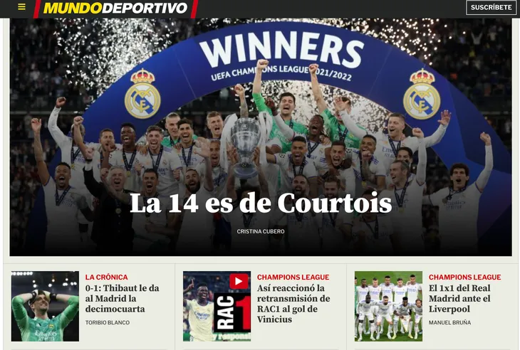 Báo chí châu Âu ca ngợi thủ thành Courtois và HLV Ancelotti - Ảnh 3. Báo chí châu Âu ca ngợi thủ thành Courtois và HLV Ancelotti - Ảnh 3.