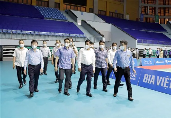 Phó Thủ tướng Vũ Đức Đam đánh giá cao công tác chuẩn bị cho SEA Games 31 - Ảnh 1. Phó Thủ tướng Vũ Đức Đam đánh giá cao công tác chuẩn bị cho SEA Games 31 - Ảnh 1.