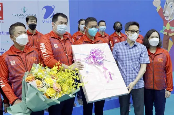 Phó Thủ tướng Vũ Đức Đam đánh giá cao công tác chuẩn bị cho SEA Games 31 - Ảnh 3. Phó Thủ tướng Vũ Đức Đam đánh giá cao công tác chuẩn bị cho SEA Games 31 - Ảnh 3.