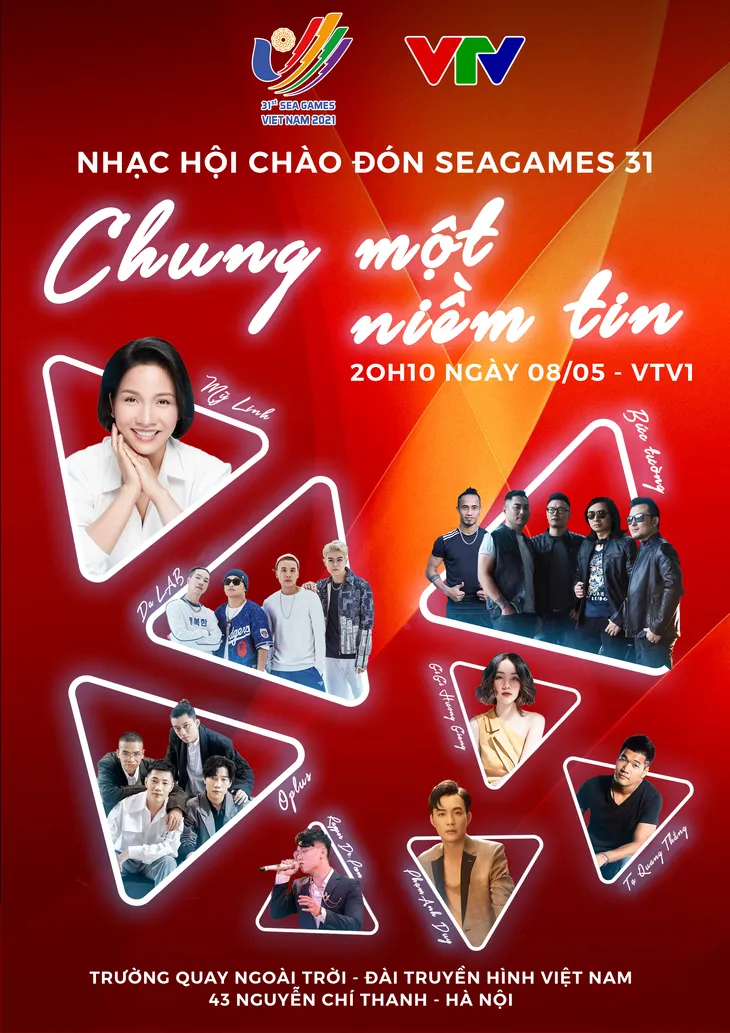 Chung một niềm tin - Đại nhạc hội chào đón SEA Games 31 - Ảnh 1. Chung một niềm tin - Đại nhạc hội chào đón SEA Games 31 - Ảnh 1.