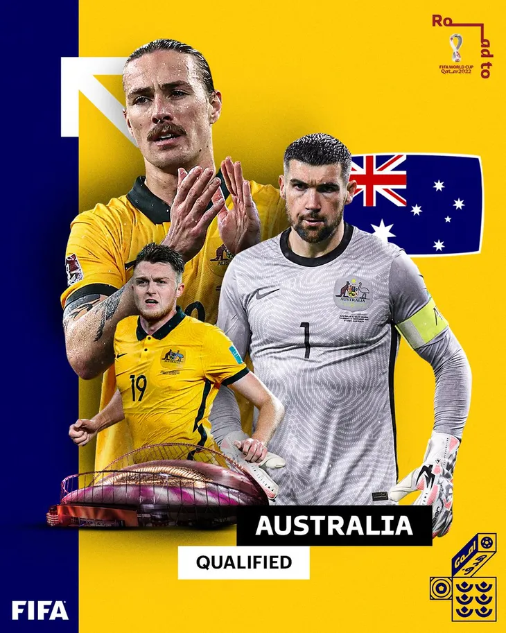 Thắng kịch tính trên loạt luân lưu, Australia giành vé dự World Cup 2022 - Ảnh 2. Thắng kịch tính trên loạt luân lưu, Australia giành vé dự World Cup 2022 - Ảnh 2.