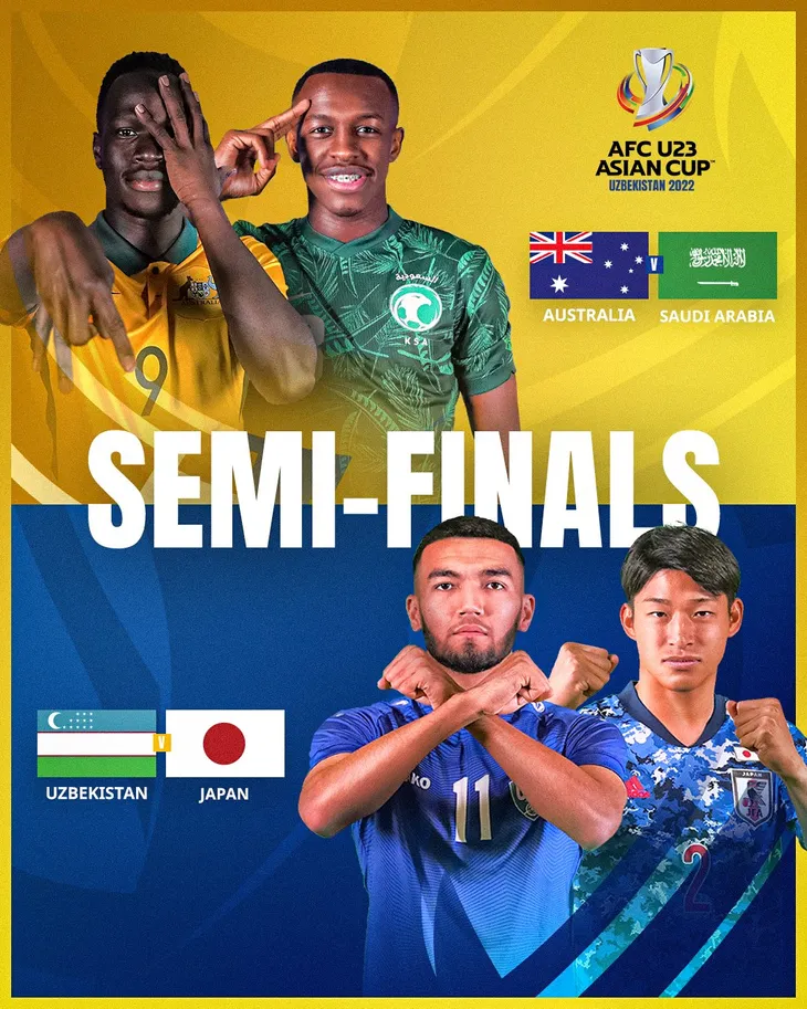 U23 Uzbekistan vs U23 Nhật Bản: 23h00 hôm nay trực tiếp trên VTV6 và VTVGo | Bán kết AFC U23 Asian Cup 2022 - Ảnh 2. U23 Uzbekistan vs U23 Nhật Bản: 23h00 hôm nay trực tiếp trên VTV6 và VTVGo | Bán kết AFC U23 Asian Cup 2022 - Ảnh 2.