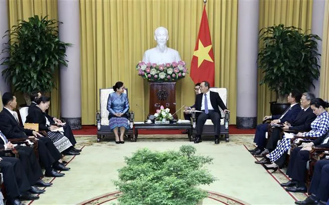 Tăng cường hợp tác Văn phòng Chủ tịch nước Việt Nam - Lào - Ảnh 2. Tăng cường hợp tác Văn phòng Chủ tịch nước Việt Nam - Lào - Ảnh 2.