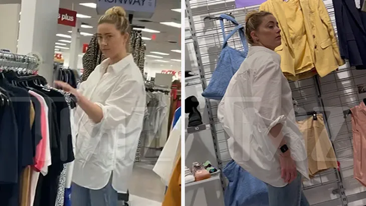 Amber Heard bị bắt gặp mua hàng giảm giá hậu thua kiện - Ảnh 1. Amber Heard bị bắt gặp mua hàng giảm giá hậu thua kiện - Ảnh 1.