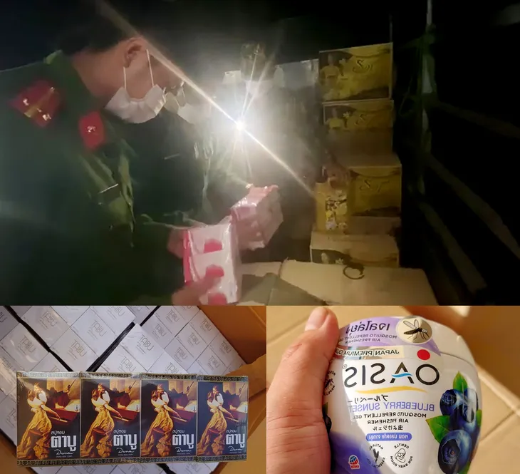 Bắt quả tang xe tải chở hàng trăm triệu đồng hàng hóa nghi nhập lậu - Ảnh 1. Bắt quả tang xe tải chở hàng trăm triệu đồng hàng hóa nghi nhập lậu - Ảnh 1.