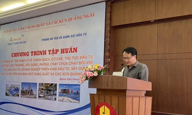 Hỗ trợ DN sớm đưa dự án đi vào hoạt động tại Khu kinh tế Dung Quất và các khu công nghiệp - Ảnh 2. Hỗ trợ DN sớm đưa dự án đi vào hoạt động tại Khu kinh tế Dung Quất và các khu công nghiệp - Ảnh 2.
