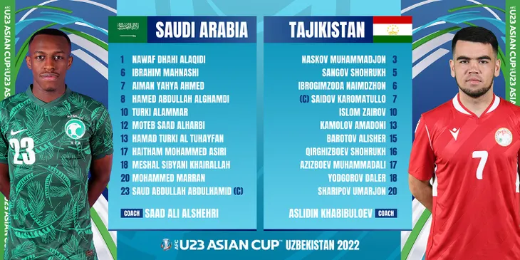 Highlights U23 SAUDI ARABIA - U23 TAJIKISTAN | Cơn mưa bàn thắng | AFC U23 Asian Cup 2022 - Ảnh 2.