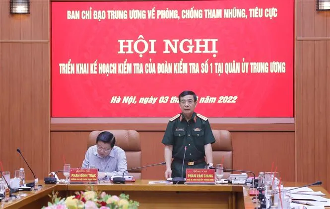 Triển khai kế hoạch kiểm tra công phòng, chống tham nhũng tại Quân ủy Trung ương - Ảnh 2. Triển khai kế hoạch kiểm tra công phòng, chống tham nhũng tại Quân ủy Trung ương - Ảnh 2.