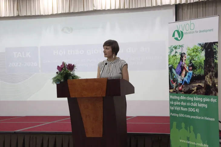 Khởi động dự án xây dựng môi trường học tập giàu ngôn ngữ tại các trường mầm non - Ảnh 3. Khởi động dự án xây dựng môi trường học tập giàu ngôn ngữ tại các trường mầm non - Ảnh 3.
