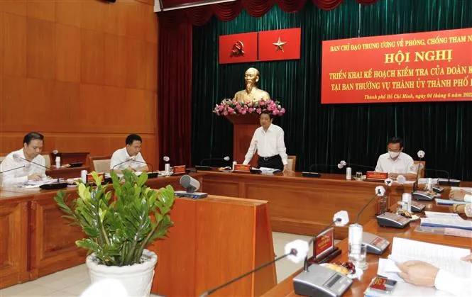Kiểm tra phòng, chống tham nhũng, tiêu cực tại TP Hồ Chí Minh - Ảnh 1. Kiểm tra phòng, chống tham nhũng, tiêu cực tại TP Hồ Chí Minh - Ảnh 1.
