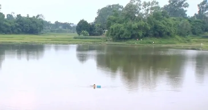 Nhiều ruộng lúa ngập như hồ suốt nhiều năm - Ảnh 1. Nhiều ruộng lúa ngập như hồ suốt nhiều năm - Ảnh 1.
