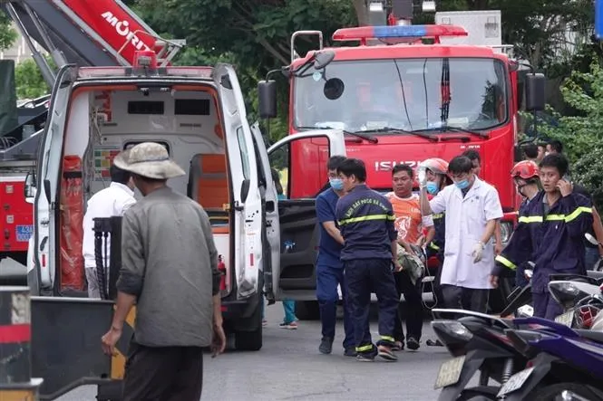 Tai nạn lao động khiến 1 người tử vong, 2 người bị thương - Ảnh 2. Tai nạn lao động khiến 1 người tử vong, 2 người bị thương - Ảnh 2.
