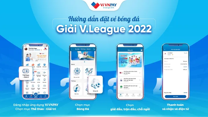 Ví VNPAY mở kênh bán vé trực tuyến hỗ trợ các CLB V.League chuyển đổi số - Ảnh 2. Ví VNPAY mở kênh bán vé trực tuyến hỗ trợ các CLB V.League chuyển đổi số - Ảnh 2.