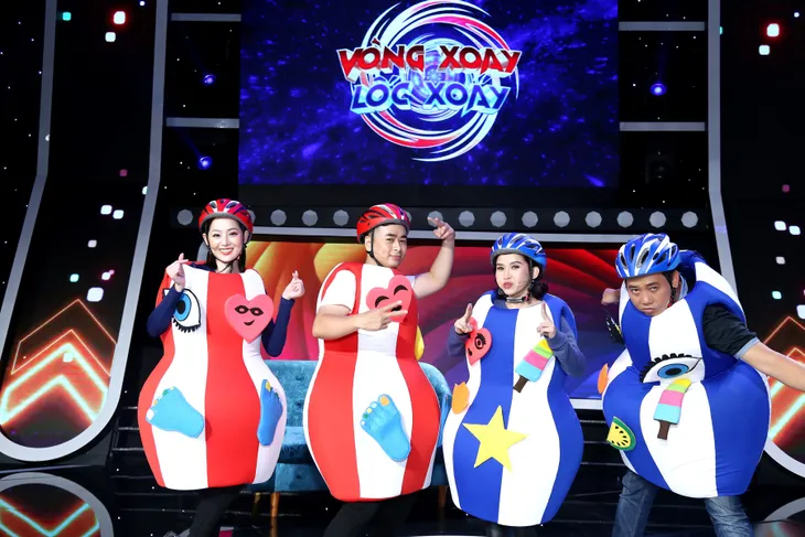 Gameshow mới Vòng Xoay Lốc Xoáy: Hàng loạt nghệ sĩ Việt bị “xây xẩm mặt mày” - Ảnh 2. Gameshow mới Vòng Xoay Lốc Xoáy: Hàng loạt nghệ sĩ Việt bị “xây xẩm mặt mày” - Ảnh 2.