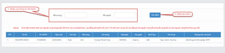 Chi tiết cách đăng ký xét tuyển đại học trên hệ thống - Ảnh 6. Chi tiết cách đăng ký xét tuyển đại học trên hệ thống - Ảnh 6.