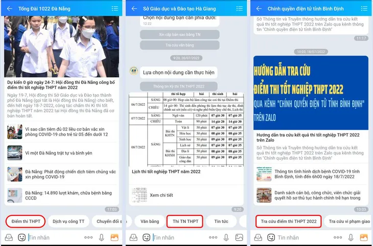 Đa dạng hình thức tra cứu điểm thi tốt nghiệp - Ảnh 2.