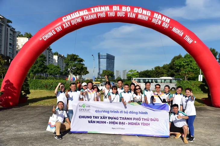 NovaGroup đi bộ đồng hành cùng chương trình Chung tay xây dựng thành phố Thủ Đức - Ảnh 6. NovaGroup đi bộ đồng hành cùng chương trình Chung tay xây dựng thành phố Thủ Đức - Ảnh 6.