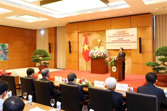 Trao tặng nguyên Tổng Thư ký IPU Huân chương hữu nghị - Ảnh 2. Trao tặng nguyên Tổng Thư ký IPU Huân chương hữu nghị - Ảnh 2.