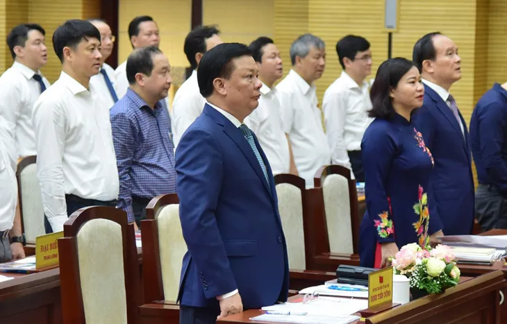 Khai mạc kỳ họp thứ bảy, HĐND thành phố Hà Nội khóa XVI - Ảnh 1. Khai mạc kỳ họp thứ bảy, HĐND thành phố Hà Nội khóa XVI - Ảnh 1.
