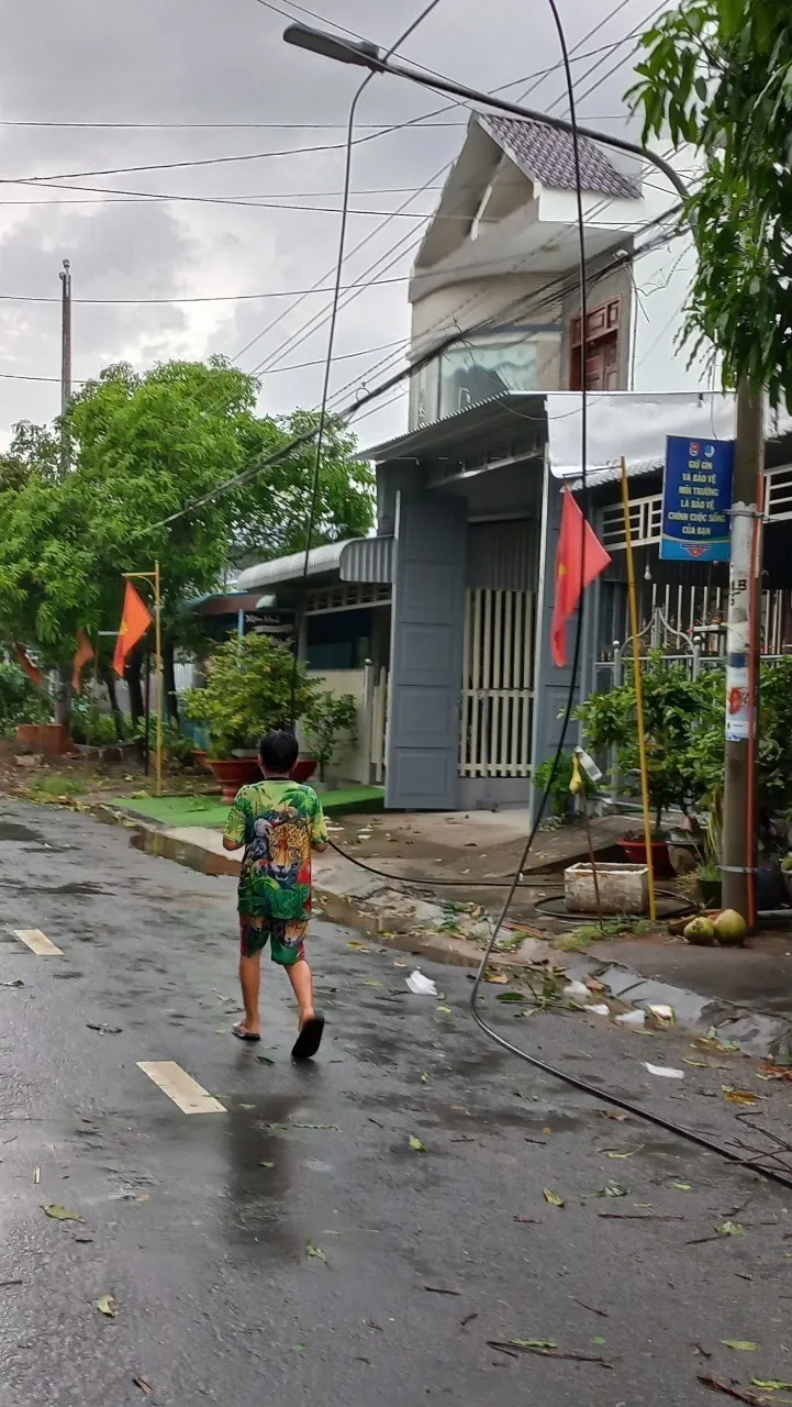 Mưa dông làm đứt đường dây điện trung thế, gây thiệt hại 13 căn nhà - Ảnh 5. Mưa dông làm đứt đường dây điện trung thế, gây thiệt hại 13 căn nhà - Ảnh 5.