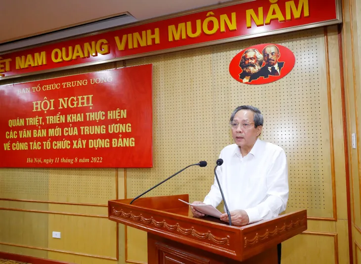 Quán triệt các văn bản mới của Trung ương về công tác tổ chức xây dựng Đảng - Ảnh 1. Quán triệt các văn bản mới của Trung ương về công tác tổ chức xây dựng Đảng - Ảnh 1.