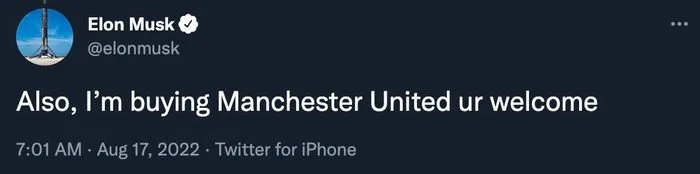 Tỷ phú Elon Musk muốn mua lại Manchester United - Ảnh 1. Tỷ phú Elon Musk muốn mua lại Manchester United - Ảnh 1.