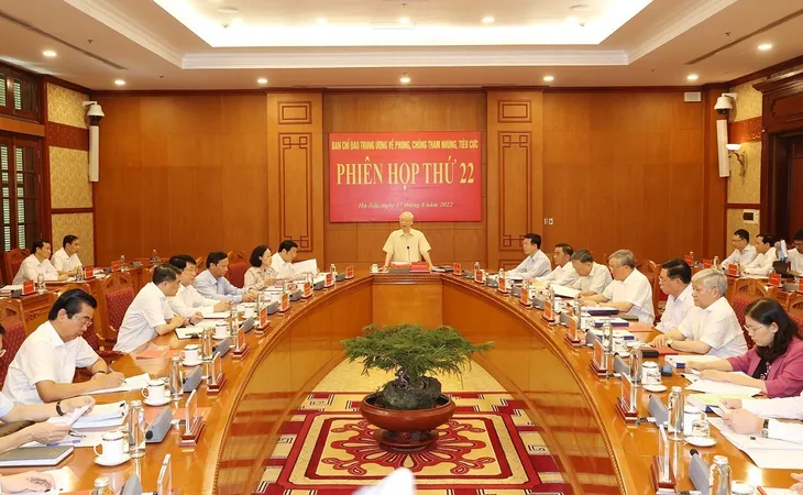 Tổng Bí thư chủ trì Phiên họp Ban Chỉ đạo Trung ương về phòng, chống tham nhũng, tiêu cực - Ảnh 4. Tổng Bí thư chủ trì Phiên họp Ban Chỉ đạo Trung ương về phòng, chống tham nhũng, tiêu cực - Ảnh 4.