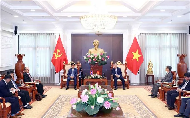 Việt Nam - Lào tăng cường hợp tác trong lĩnh vực tư pháp, pháp luật - Ảnh 1. Việt Nam - Lào tăng cường hợp tác trong lĩnh vực tư pháp, pháp luật - Ảnh 1.