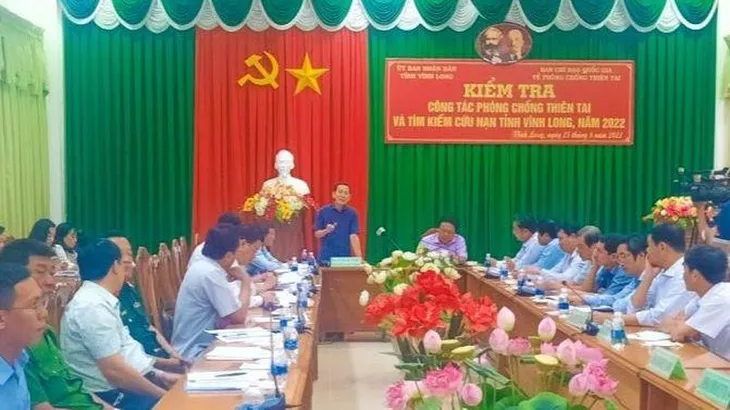 Kiểm tra công tác phòng, chống thiên tai tại tỉnh Vĩnh Long - Ảnh 1. Kiểm tra công tác phòng, chống thiên tai tại tỉnh Vĩnh Long - Ảnh 1.