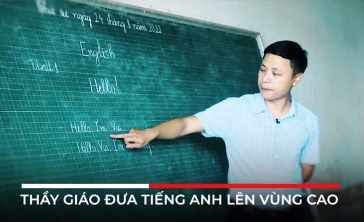 Hành trình thầy giáo đưa Tiếng Anh về bản - Ảnh 1. Hành trình thầy giáo đưa Tiếng Anh về bản - Ảnh 1.