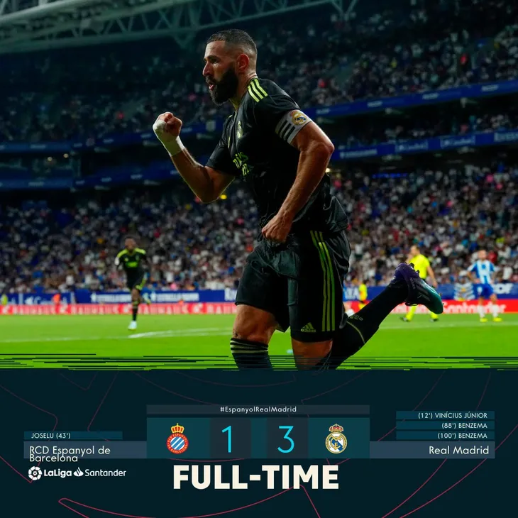 Benzema bùng nổ, Real Madrid trở lại ngôi đầu La Liga - Ảnh 2. Benzema bùng nổ, Real Madrid trở lại ngôi đầu La Liga - Ảnh 2.