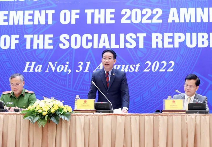 2.438 phạm nhân được đặc xá năm 2022 - Ảnh 1. 2.438 phạm nhân được đặc xá năm 2022 - Ảnh 1.